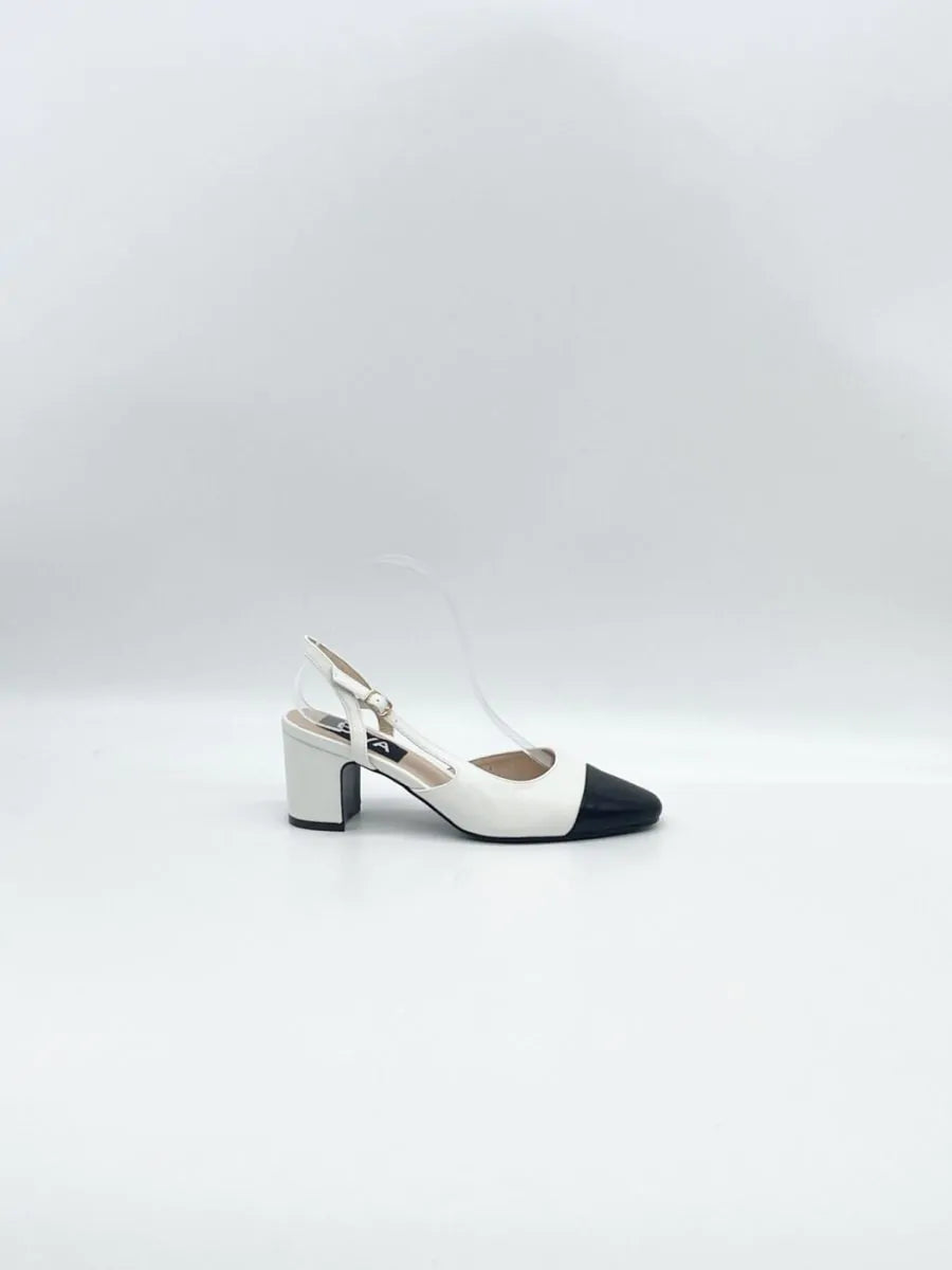Ballerina punta colorata 4106|Colore:Bianco
