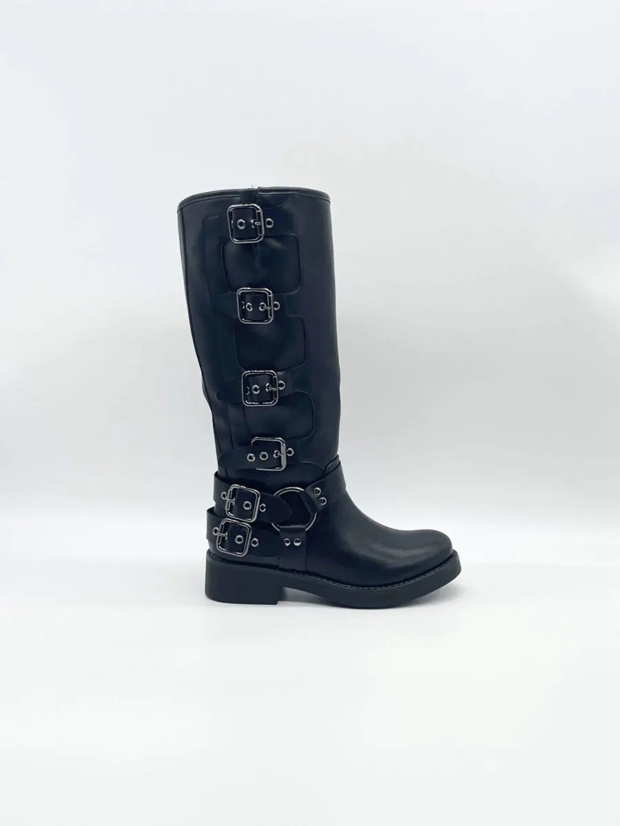 Buckle boots q1001