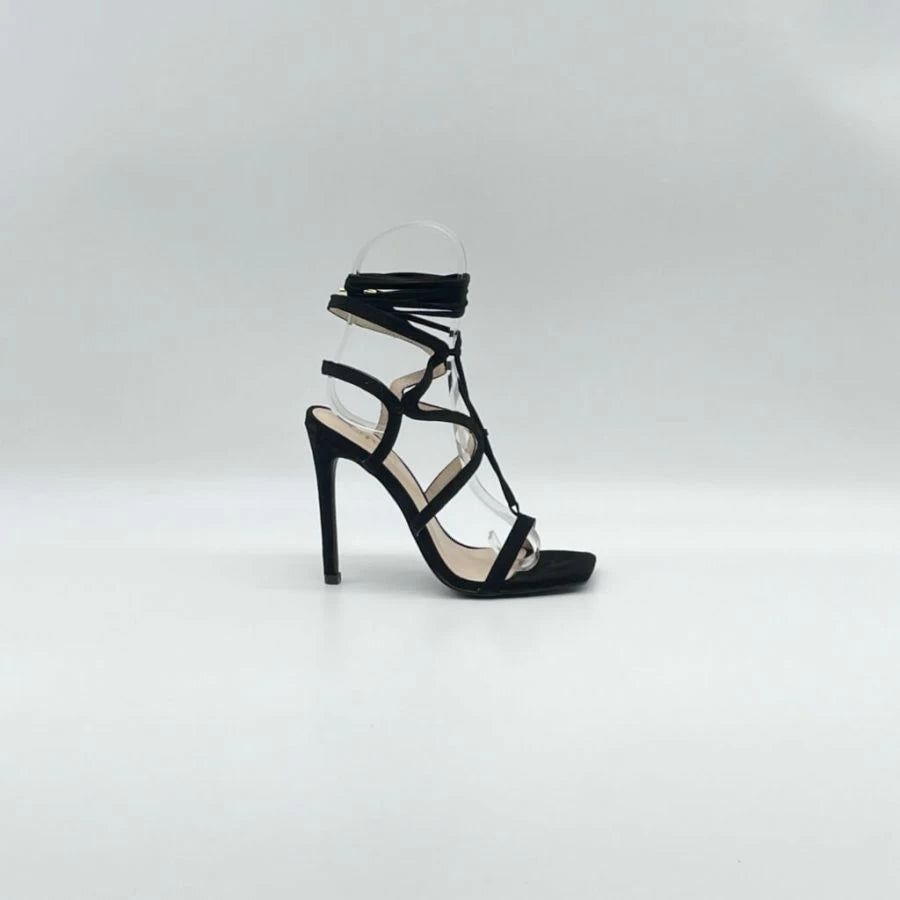 Sandali intreccio lace up SA2023-20|Colore:Nero