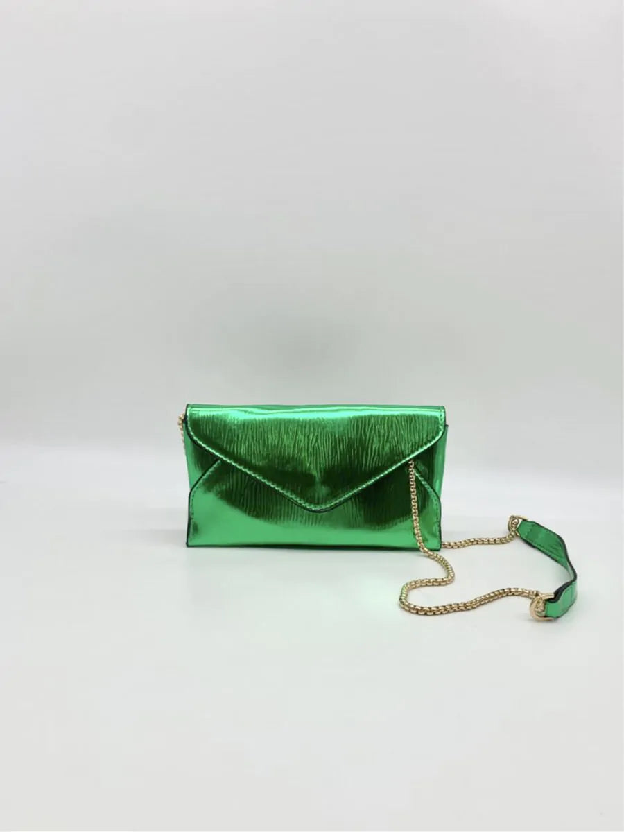Pochette Effetto Metallizzato Ra1013|Colore:Verde