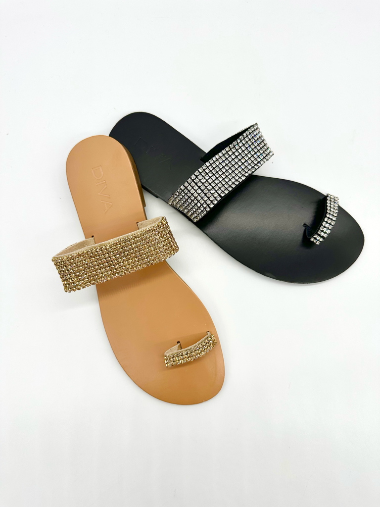Sandali fascia strass diva collection ravello|Colore:Beige