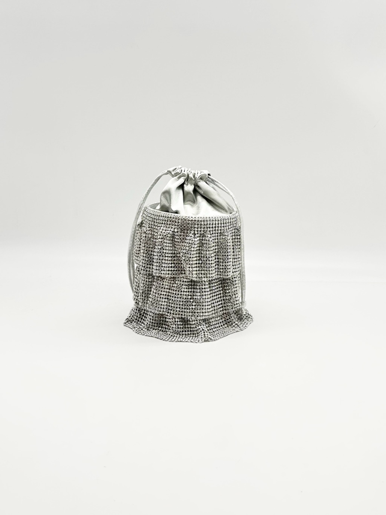 Borsa secchiello frange strass hsy-05