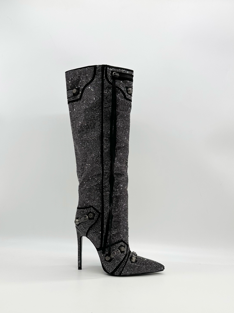 Rhinestone boots k74