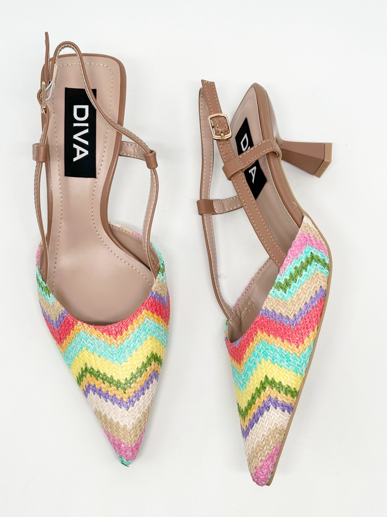 Decolletè slingback z-006