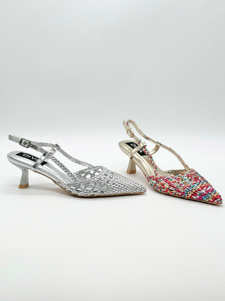 Decolletè slingback AB5B-L4188-01|Colore:Multicolore