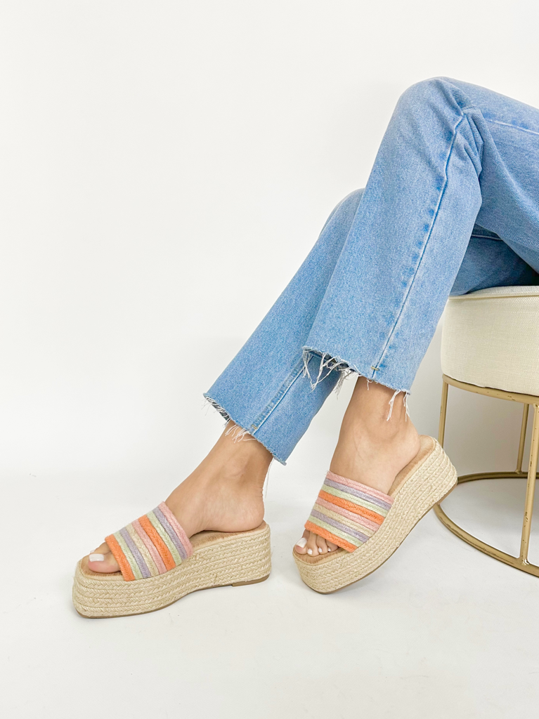 Wedge slippers jn-72