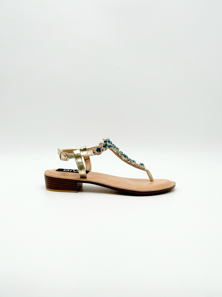 Sandali gioiello 785|Colore:Blu