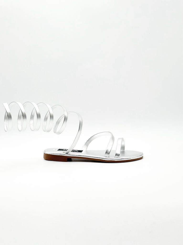 Sandali cavigliera W-412|Colore:Argento
