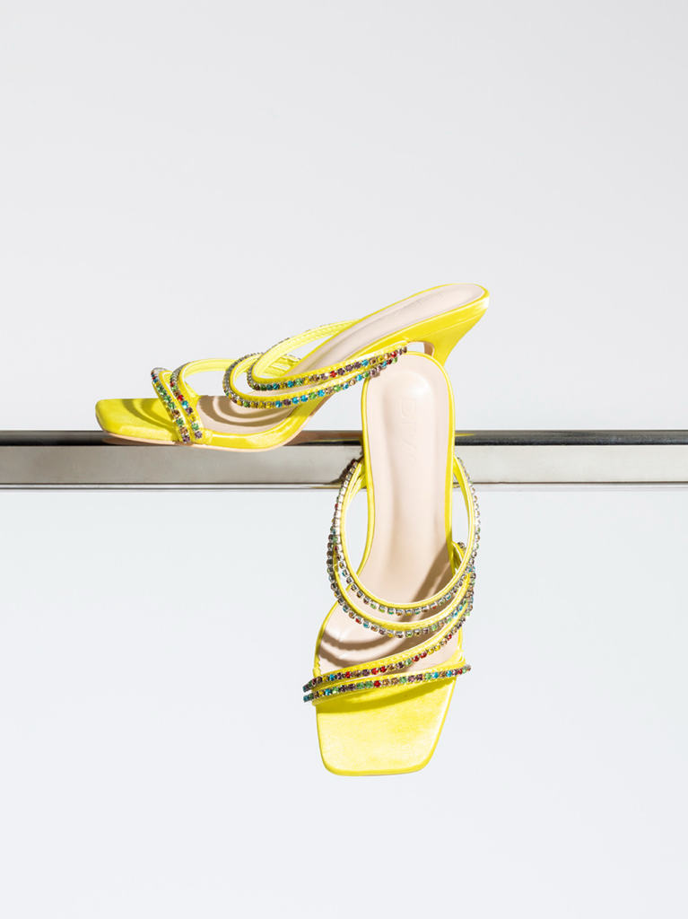 Sandali mules tulipano diva collection|Colore:Giallo