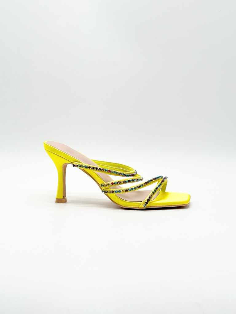 Sandali mules tulipano diva collection|Colore:Giallo