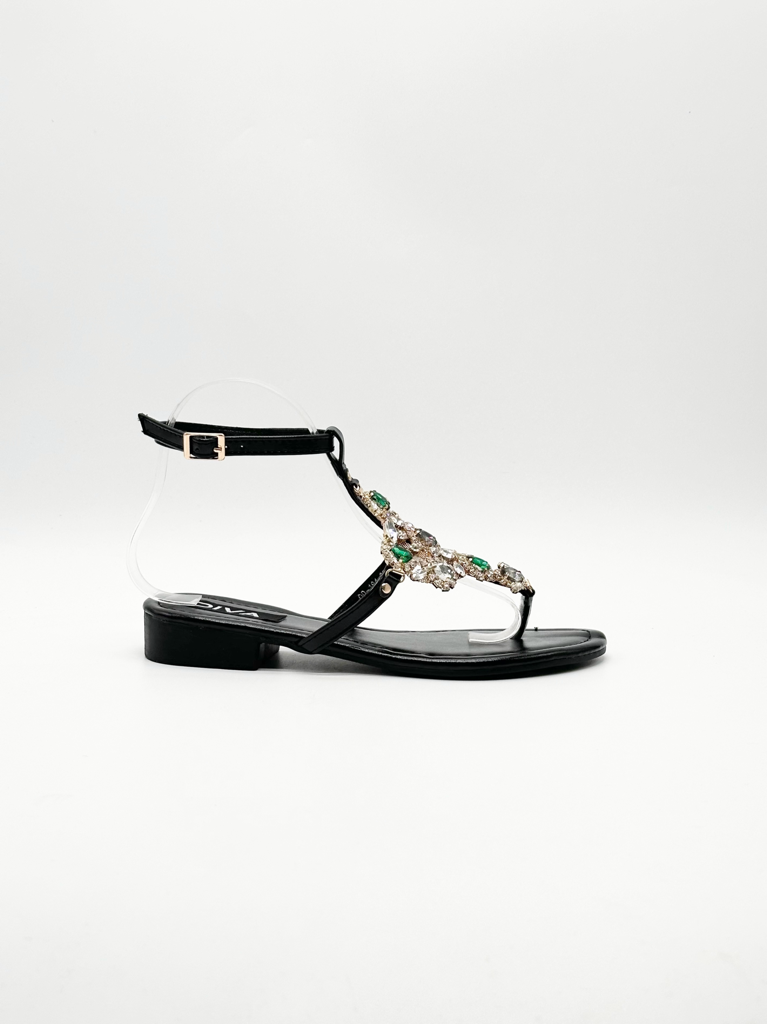 Sandali gioiello qq-181|Colore:Nero