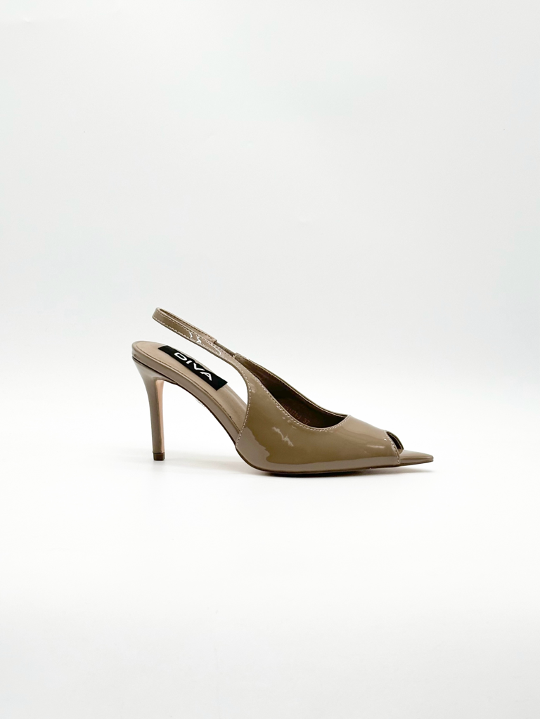 Decolletè spuntato slingback JMW1274-3|Colore:Tortora