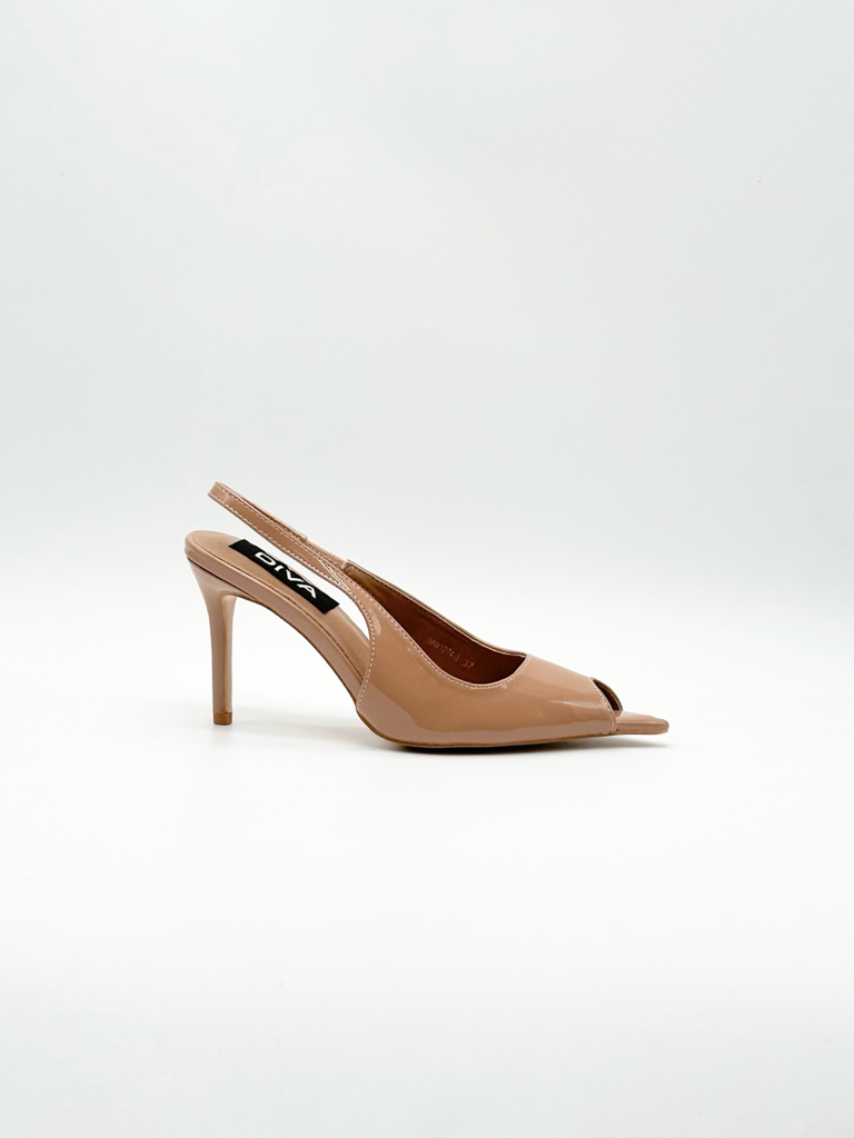 Decolletè spuntato slingback JMW1274-3|Colore:Beige