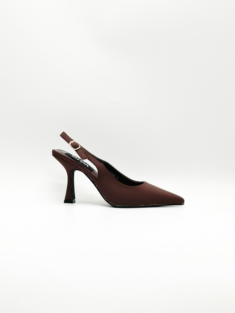 Decolletè slingback z-026|Colore:Marrone