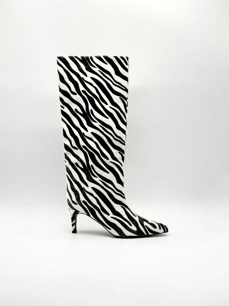 Animal print boots c-356