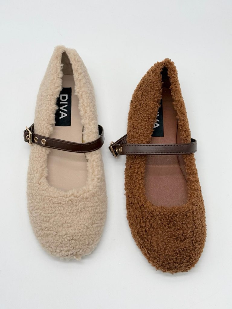 Ballerine teddy a736|Colore:Khaki