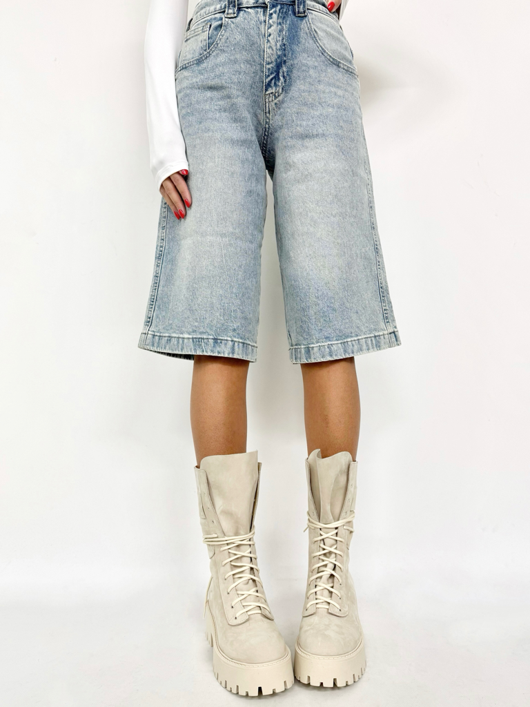 Stivali combat vera pelle diva collection