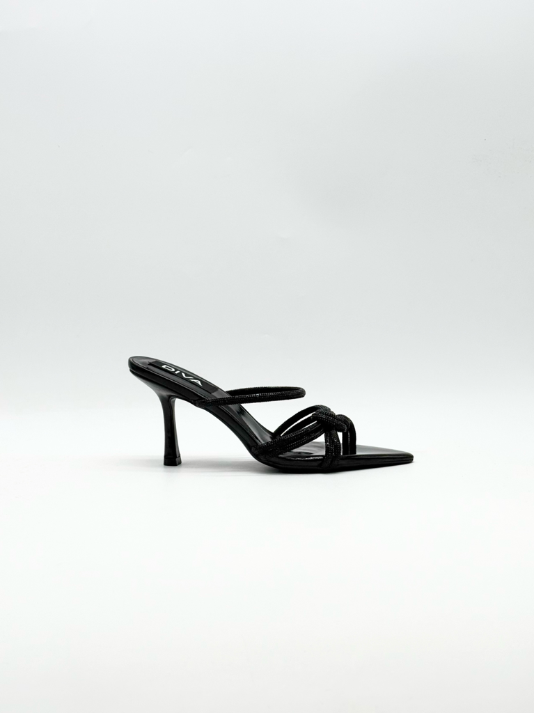 rhinestone mule sandals BOT07