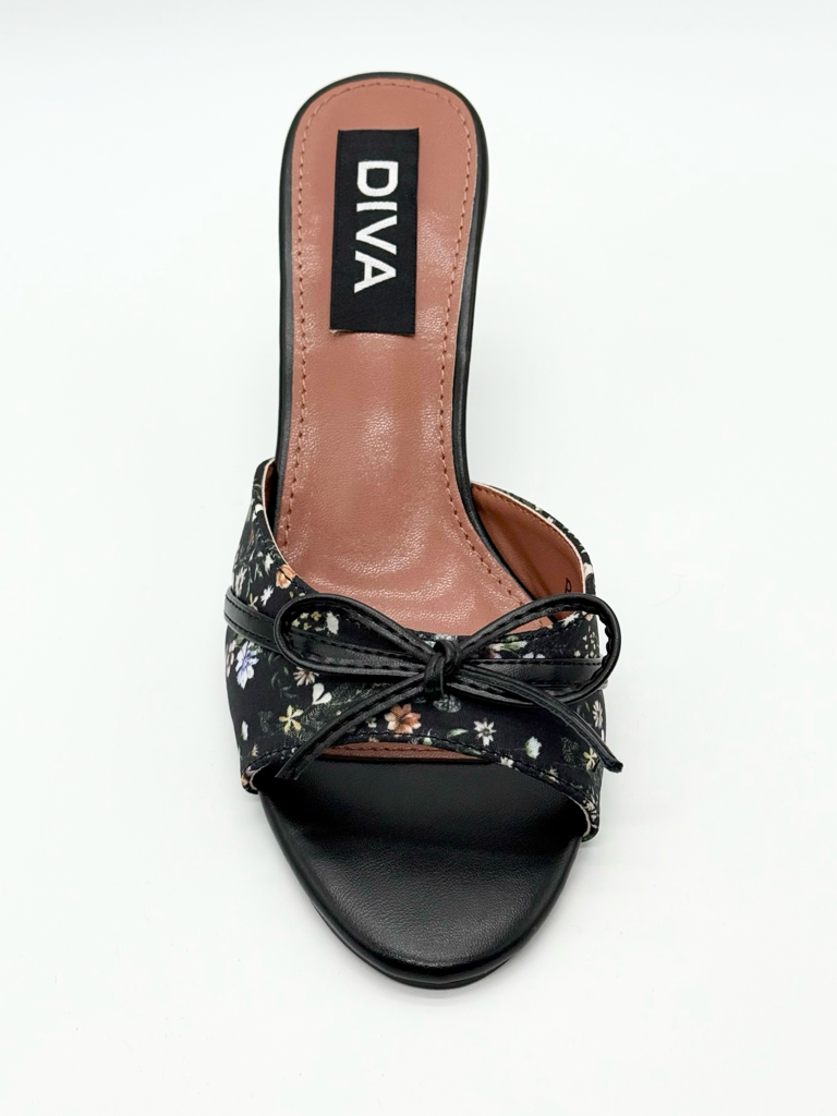 Flower mules sandals P-1476