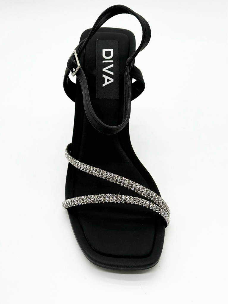 Sandali fascette strass 55-A56