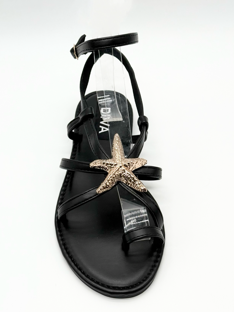 Sandals with crystal embellishment