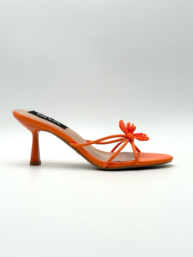 Sandali mules p-1509|Colore:Arancione