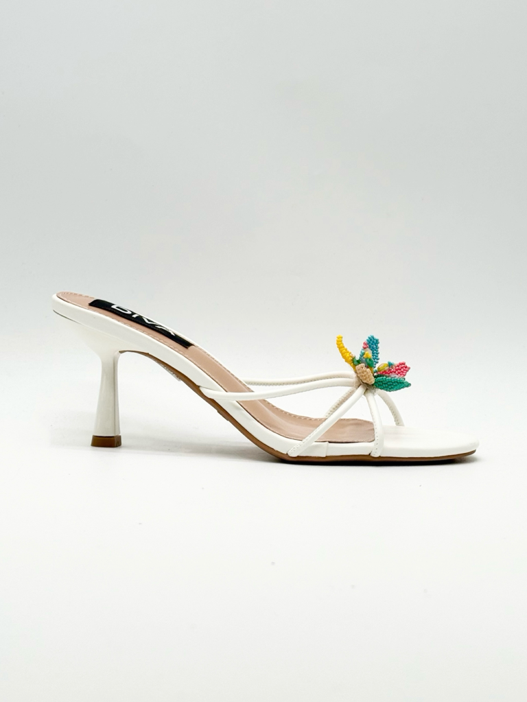 Sandali mules p-1509|Colore:Bianco