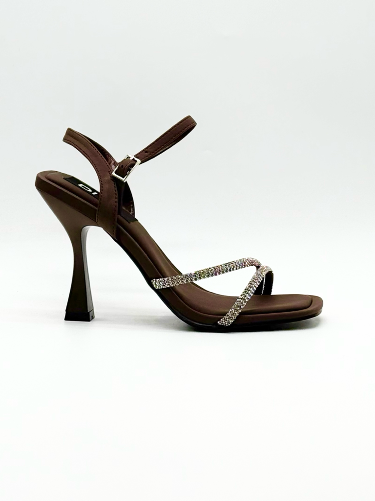 Sandali fascette strass 55-A56