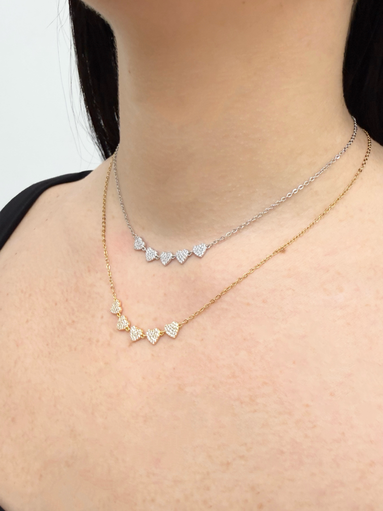 collana cuori amour