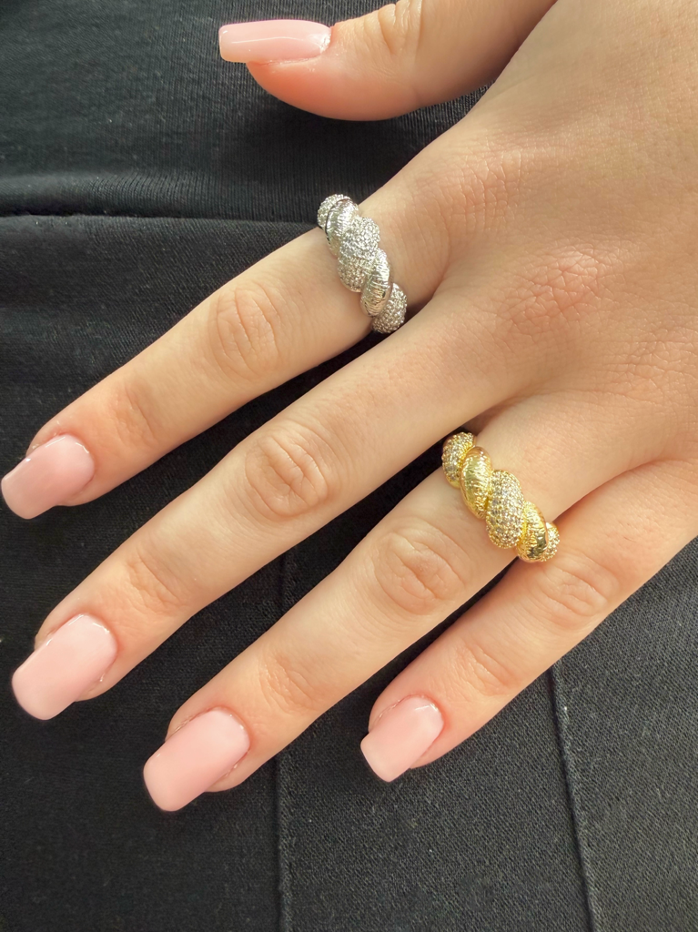 Anello intreccio |Colore:Argento