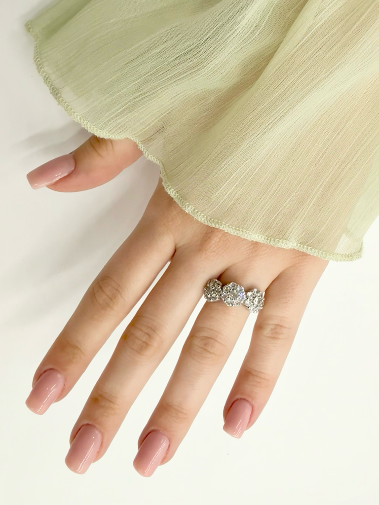 anello flower |Colore:Argento