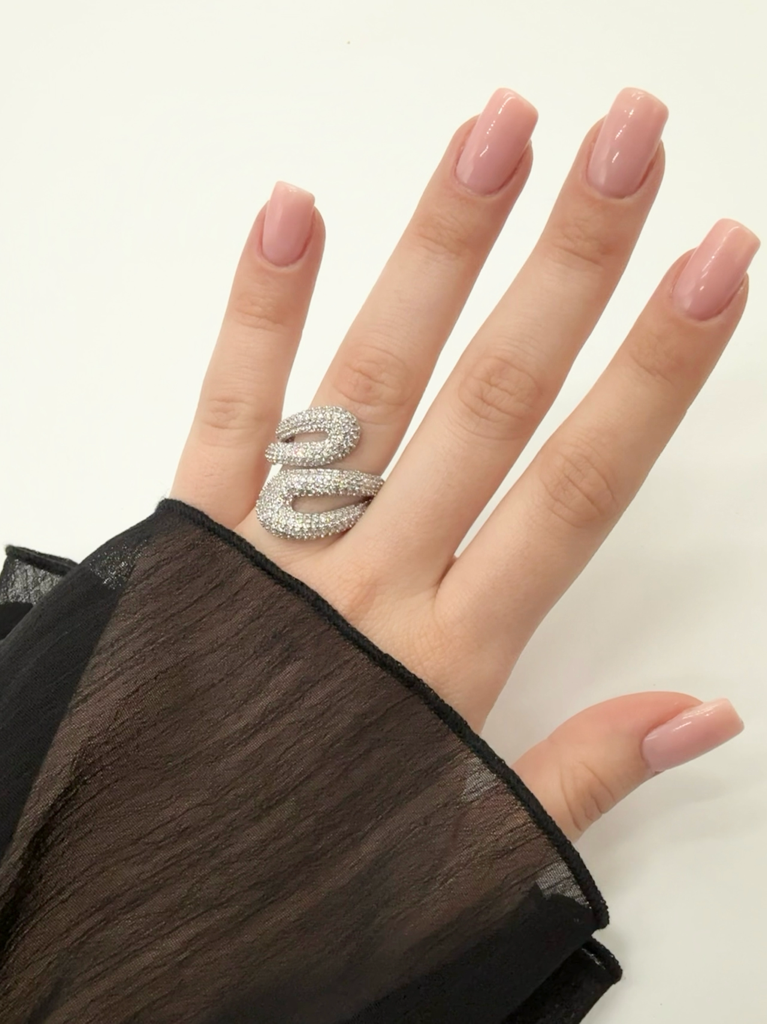 anello serpente |Colore:Argento