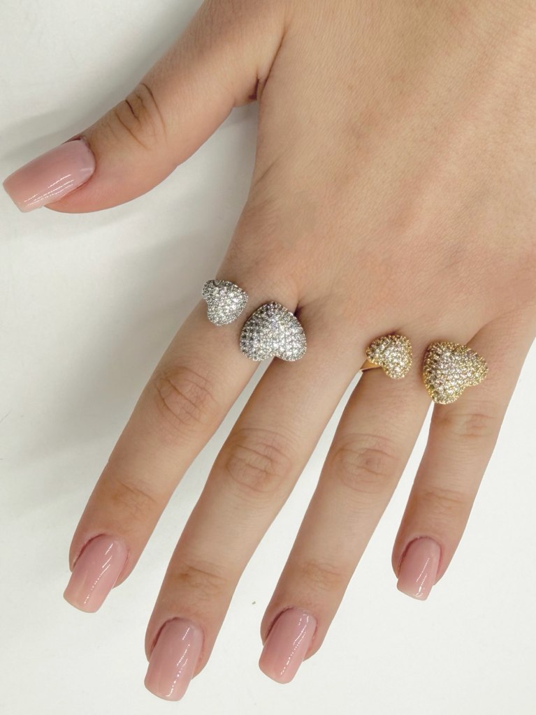 Anello heart|Colore:Oro