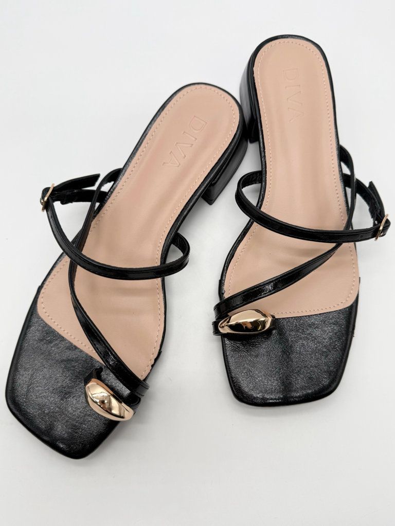 Sandali diva collection victoria |Colore:Nero