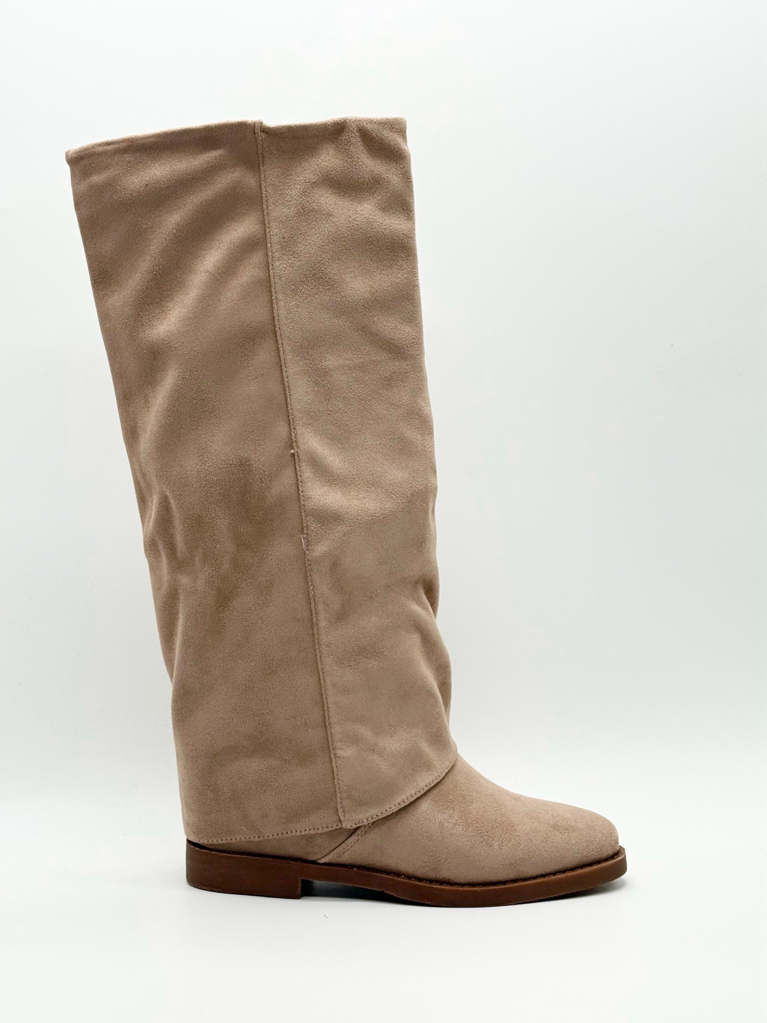 Stivali risvolto diva collection MARBELLA|Colore:Tortora