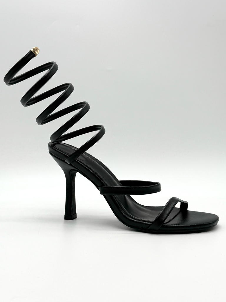 Sandali cavigliera Diva collection Cannes|Colore:Nero