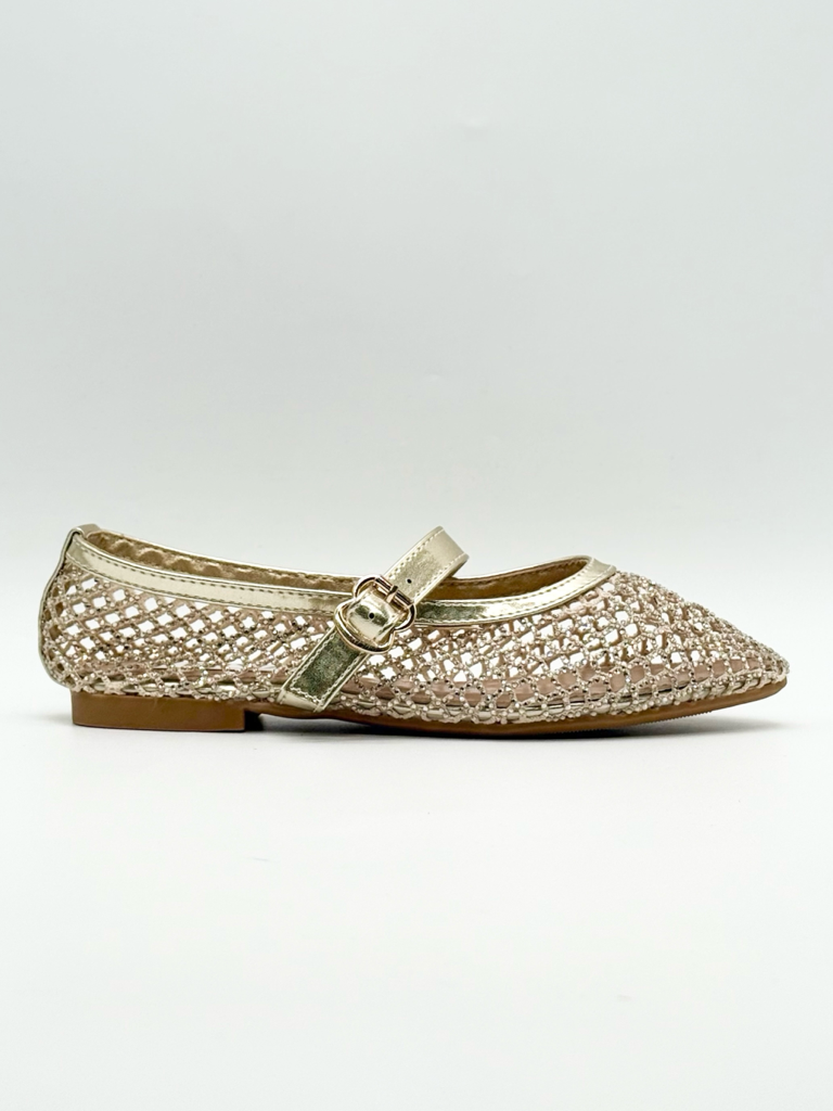 Ballerine mesh strech diva collection h1105|Colore:Oro