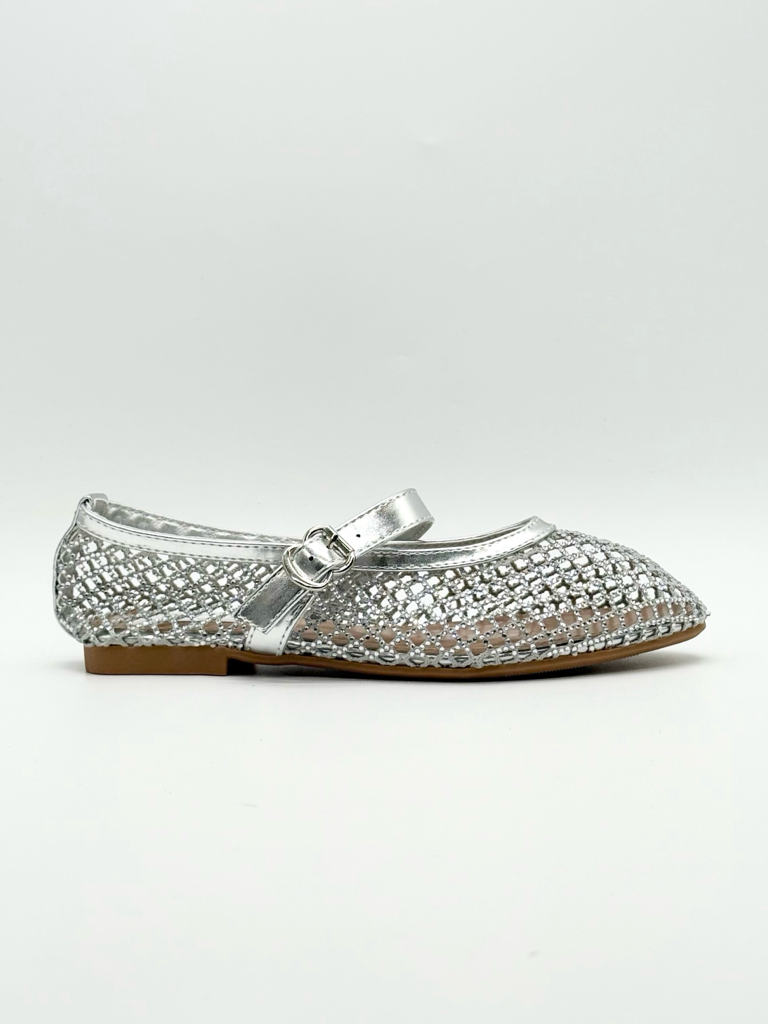 Ballerine mesh strech diva collection h1105|Colore:Argento