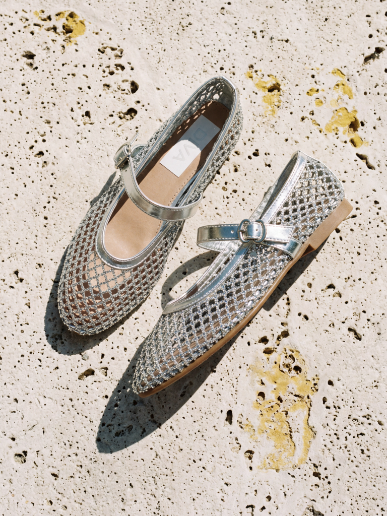 Ballerine mesh strech diva collection h1105|Colore:Argento