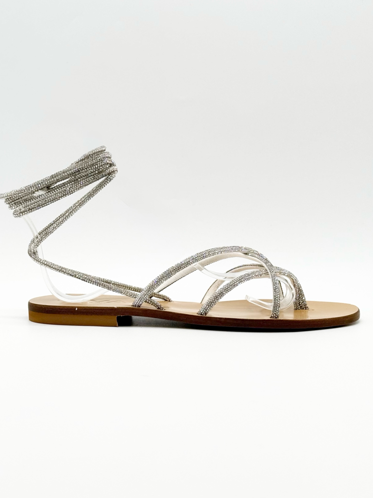 Sandali lace up diva collection lipari|Colore:Argento