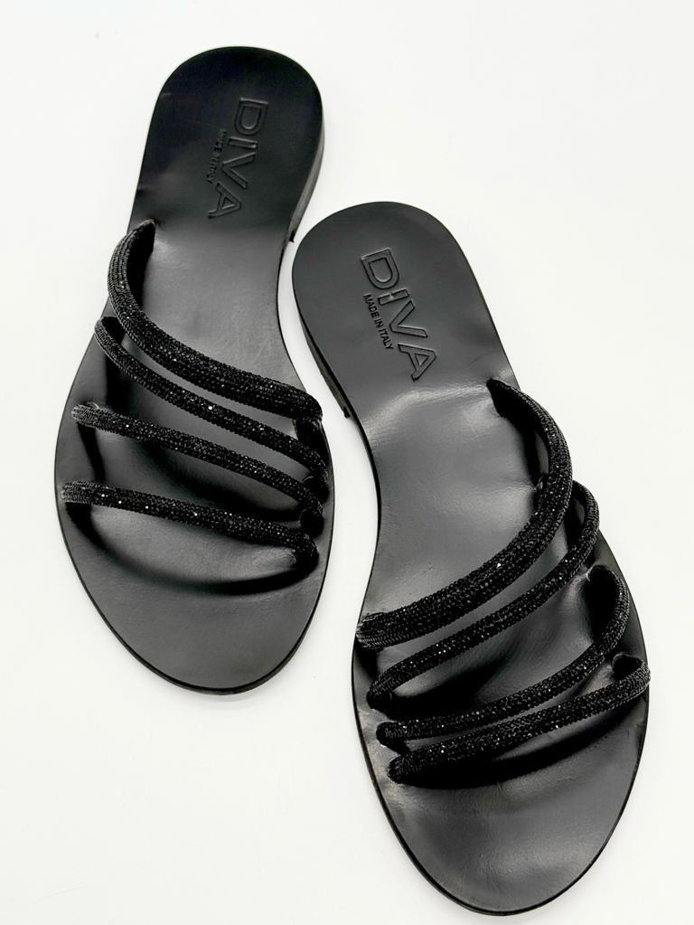 Sandali diva collection ventotene|Colore:Nero