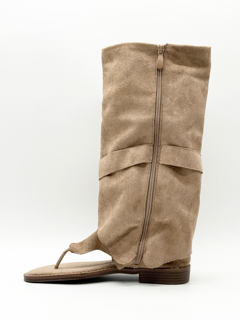 Sandali gambale alto diva collection om245-25|Colore:Beige