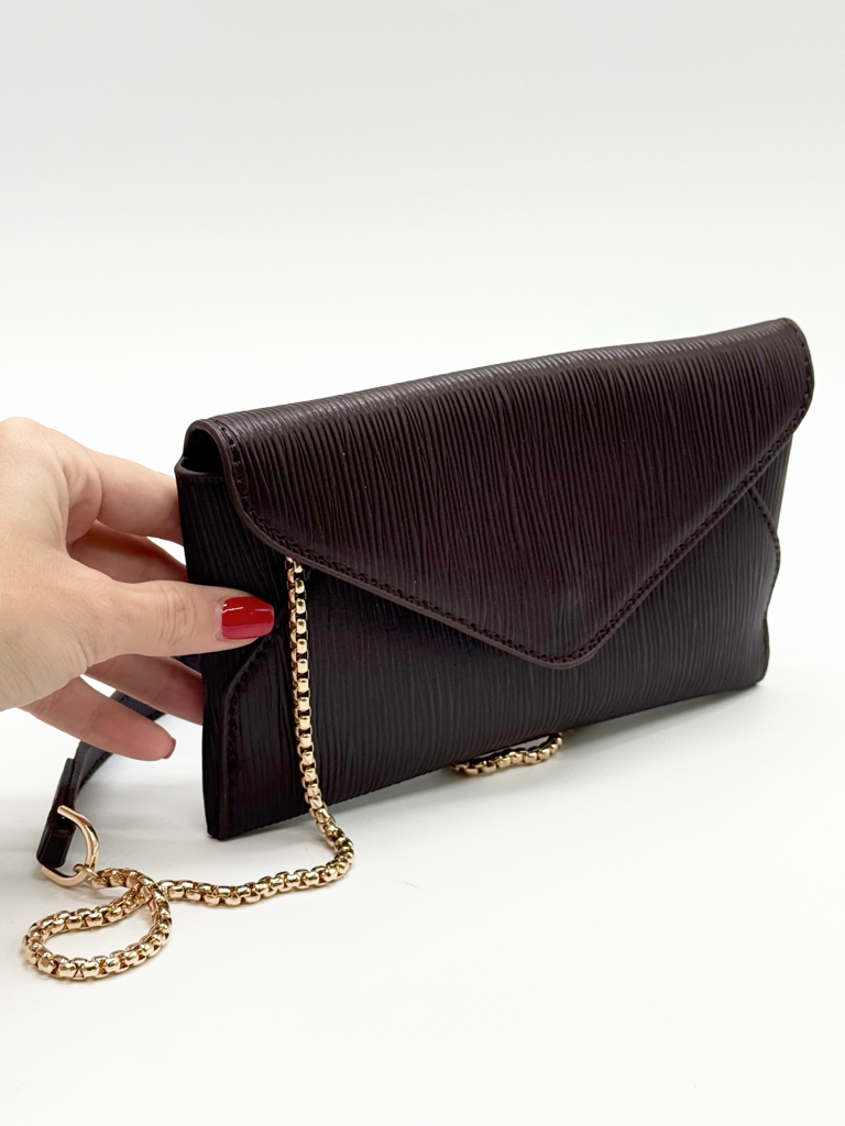 Pochette Effetto Metallizzato Ra1013|Colore:Marrone