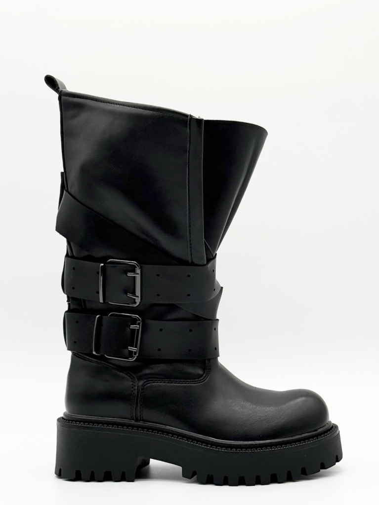 Stivali fibbie diva collection 9916|Colore:Nero
