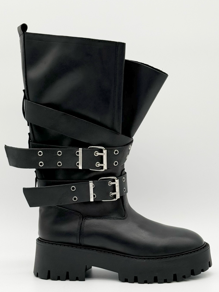 Stivali vera pelle diva collection fg70|Colore:Nero