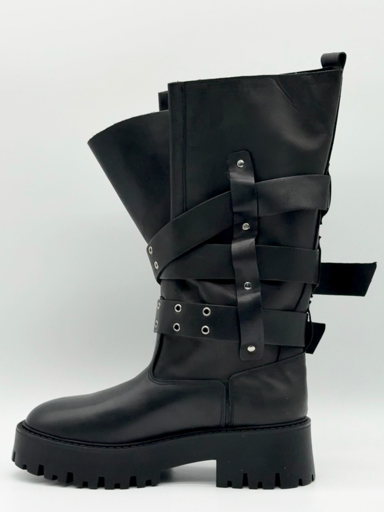 Stivali vera pelle diva collection fg70|Colore:Nero
