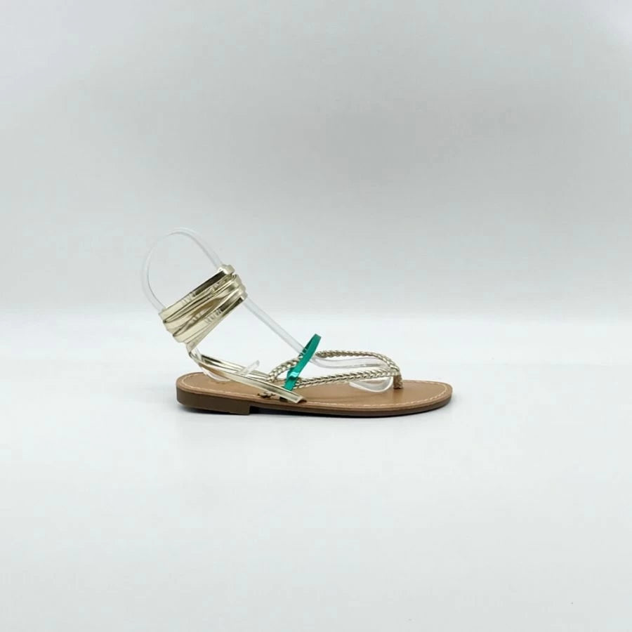 Sb2023-7 Gewebte Sandalen mit Schnürung