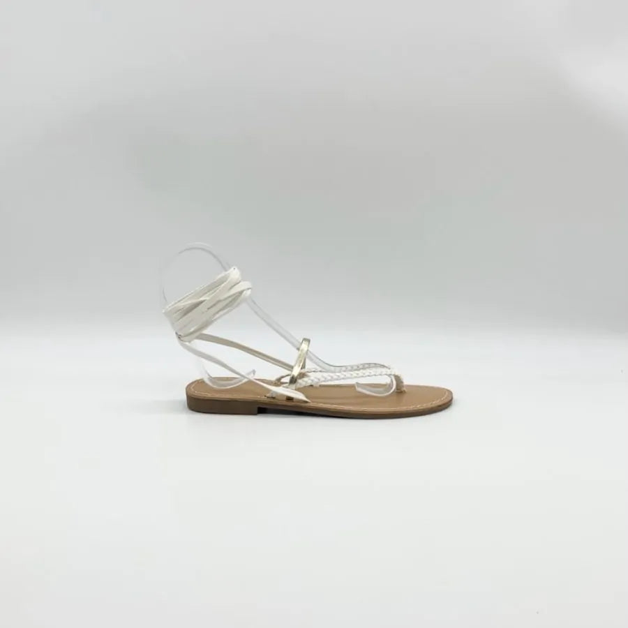 Sb2023-7 Gewebte Sandalen mit Schnürung
