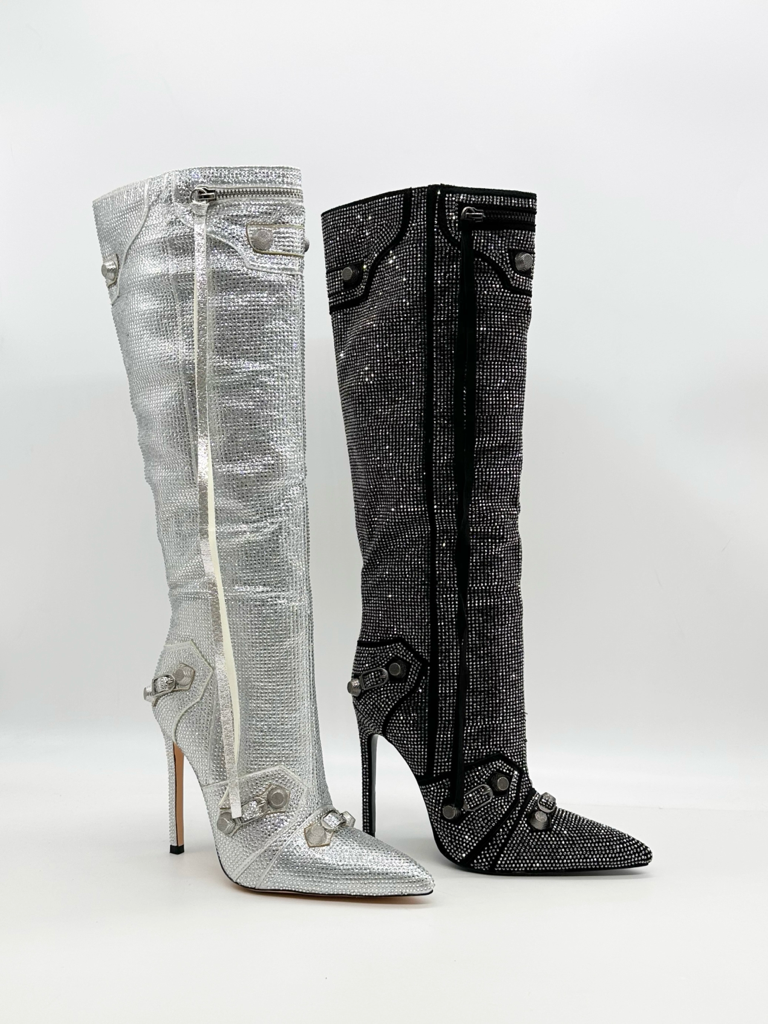 Rhinestone boots k74