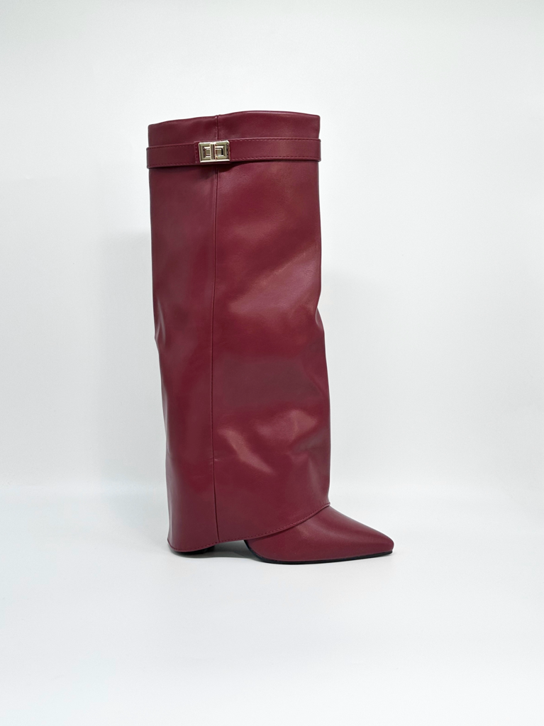 Stivali risvolto w9b-x8555-02|Colore:Bordeaux